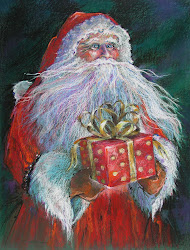santa claus painting schoenherr shelley gift christmas father perfect paintings artwork fineartamerica drawing scenes oil canvas artist receiving gorny series