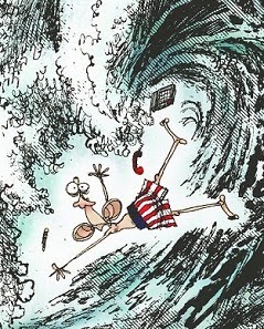 Ramirez: Obama on the Wave.