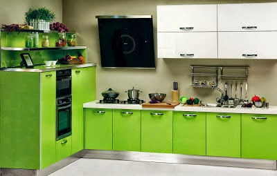 Diseños de cocinas verdes - Colores en Casa