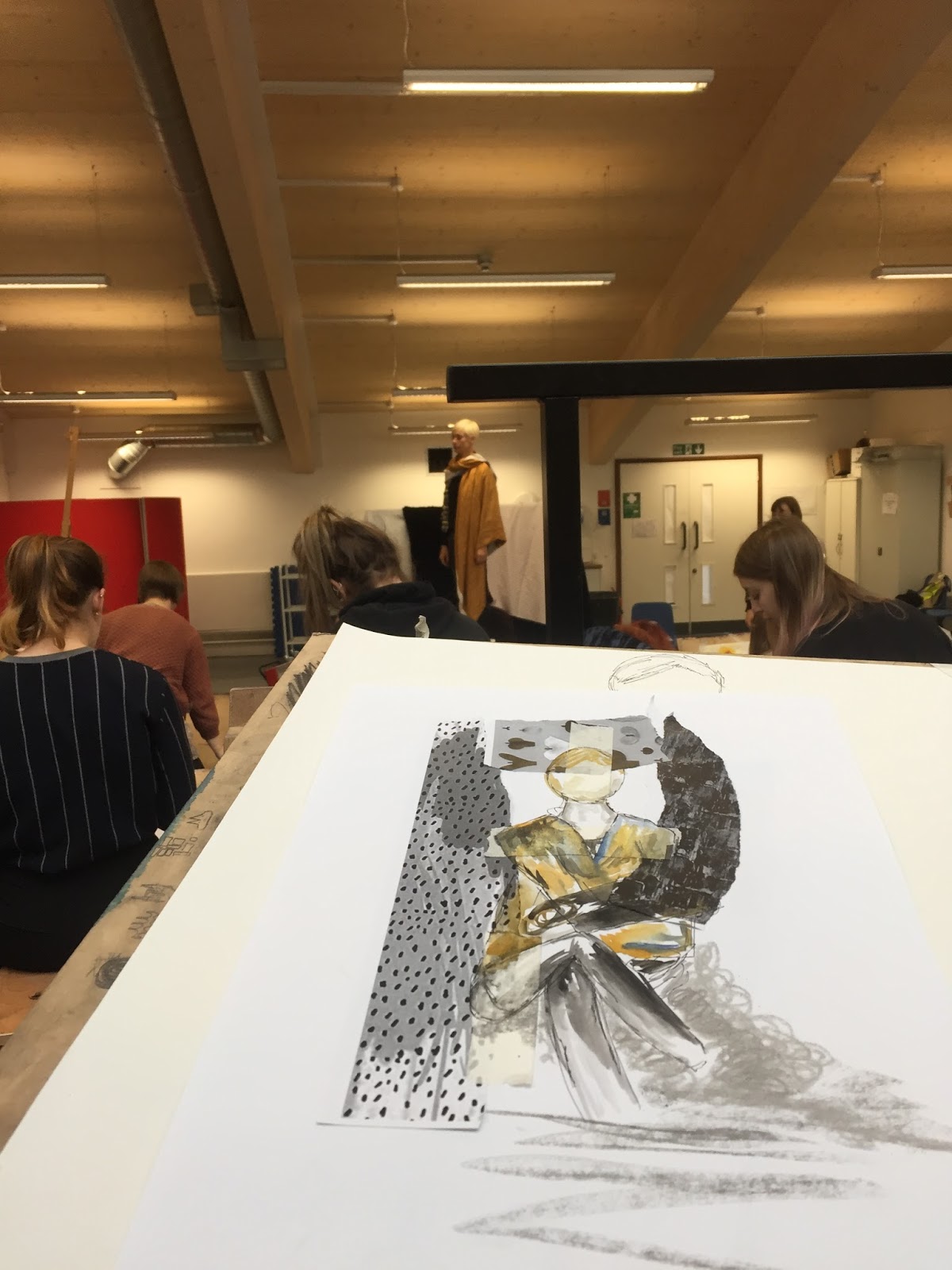 drawing from a live model