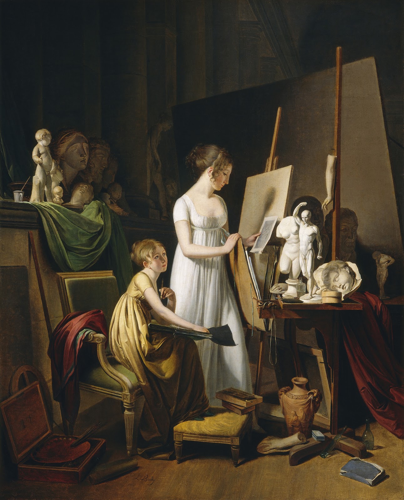 Peinture Française du 19ème Siècle The Painter's Studio (1800)