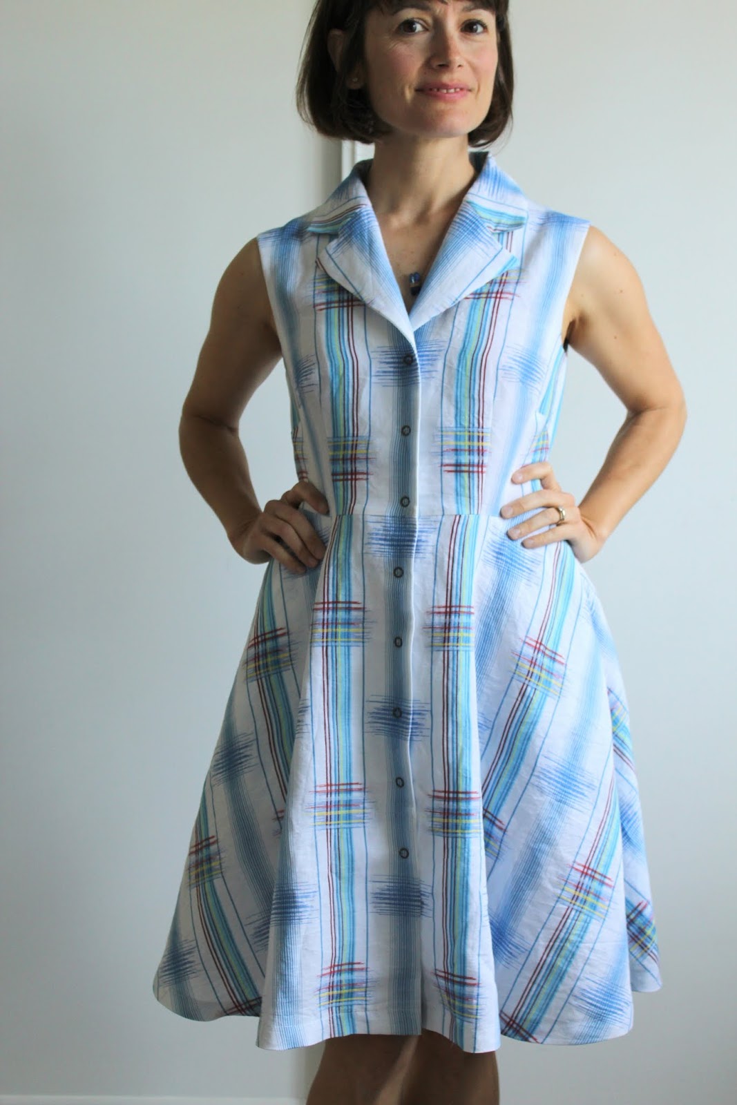 Nicole at Home: Two summer shirtdresses: M6891
