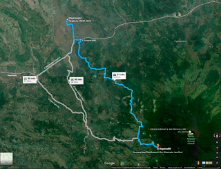 Peta jalur pendakian Gunung Ciremai via Apuy Peta jalur pendakian Gunung Ciremai via Apuy