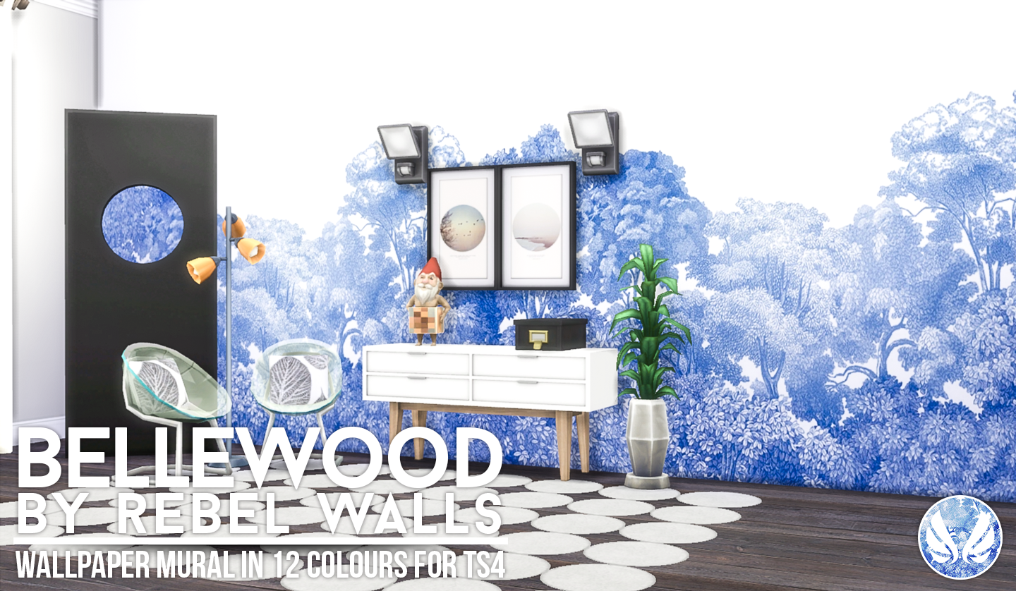 Simsational Designs Bellewood Mural for TS4