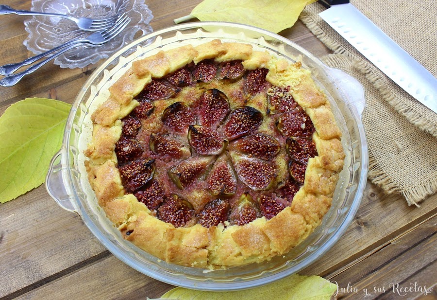 Galette de higos y almendra sin gluten. Julia y sus recetas