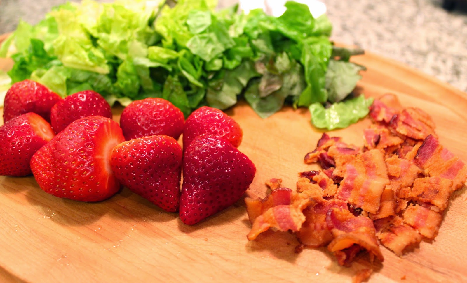 Hey, Mom! What's For Dinner? StrawberrySpinachBaconWonton Salad