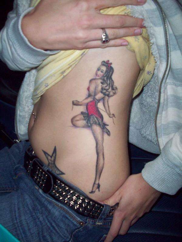 Pin Up Tattoos For Women 50