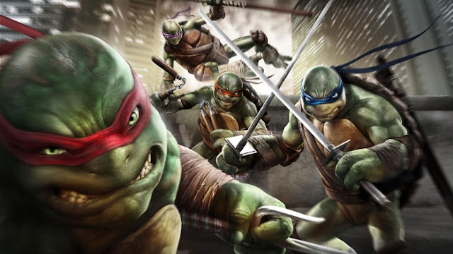 4 Tortues Ninjas Attaquent - Fond d'Écran en Full HD