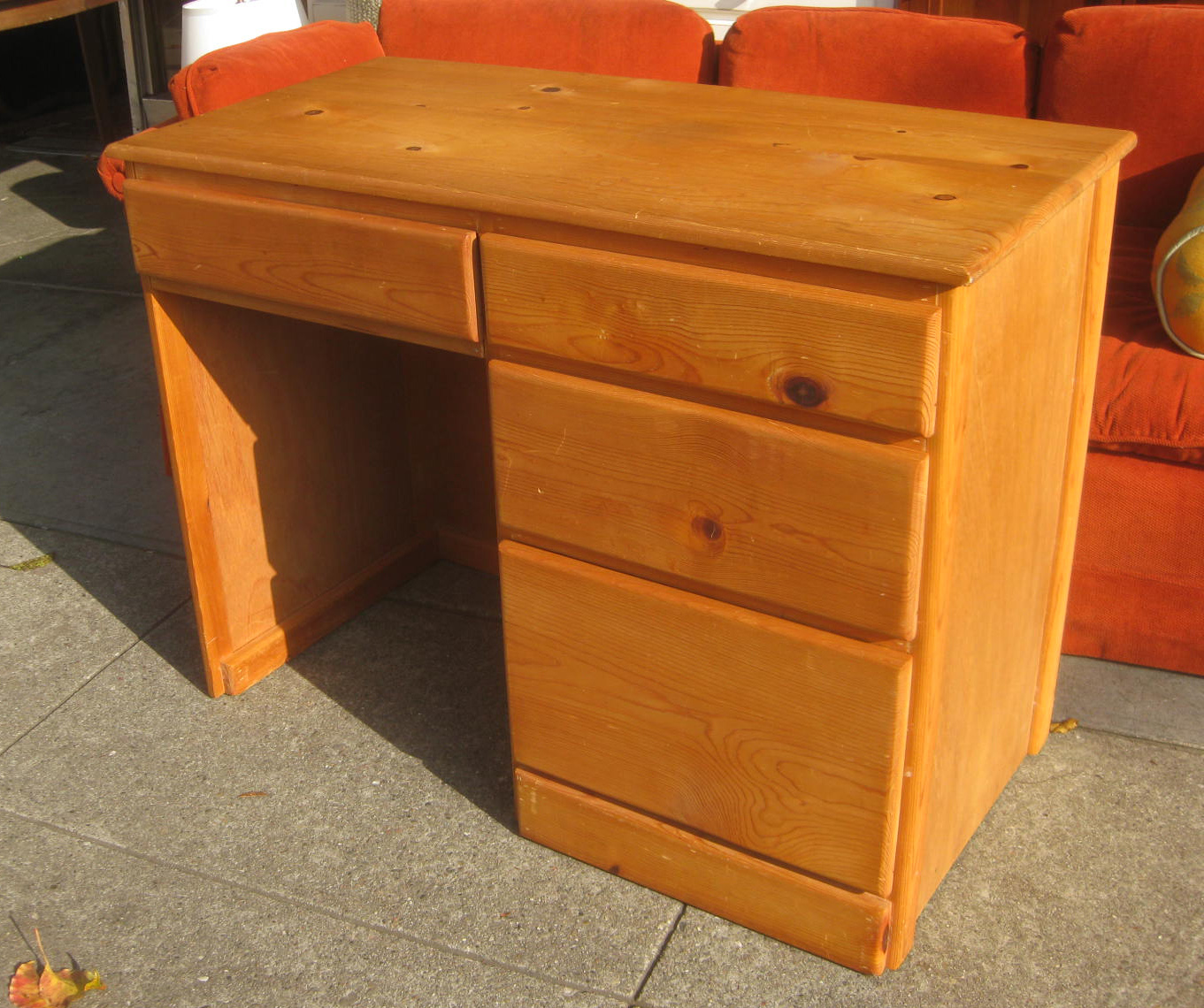 UHURU FURNITURE & COLLECTIBLES SOLD Pine Desk 35
