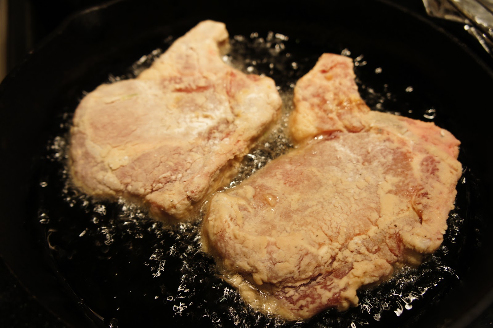 Pan Fried Pork Chop Dinner