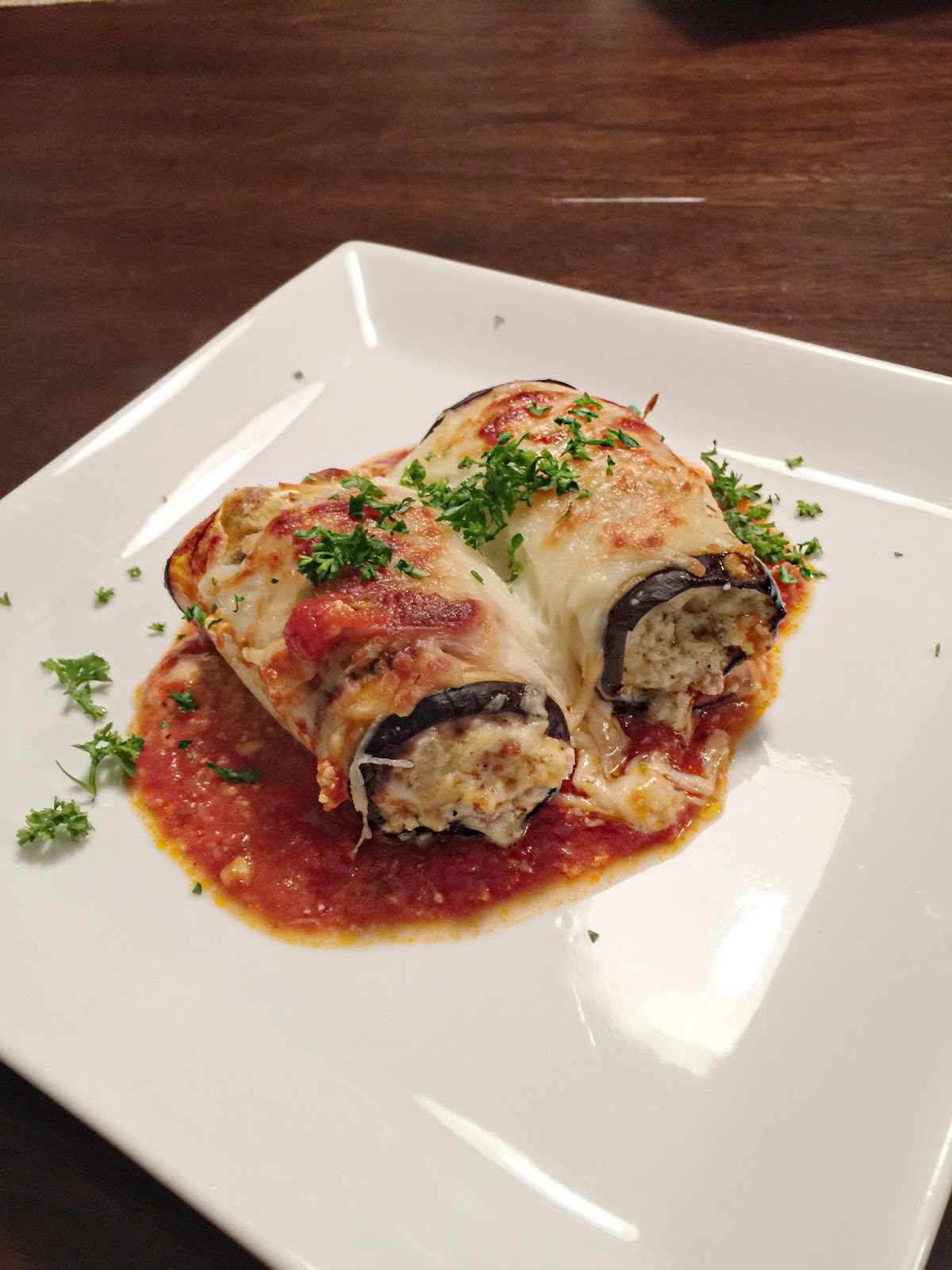 lil Piece of Hart lil carb Eggplant Rollatini