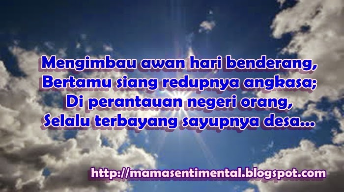 Gambar Puisi Anak Rantau