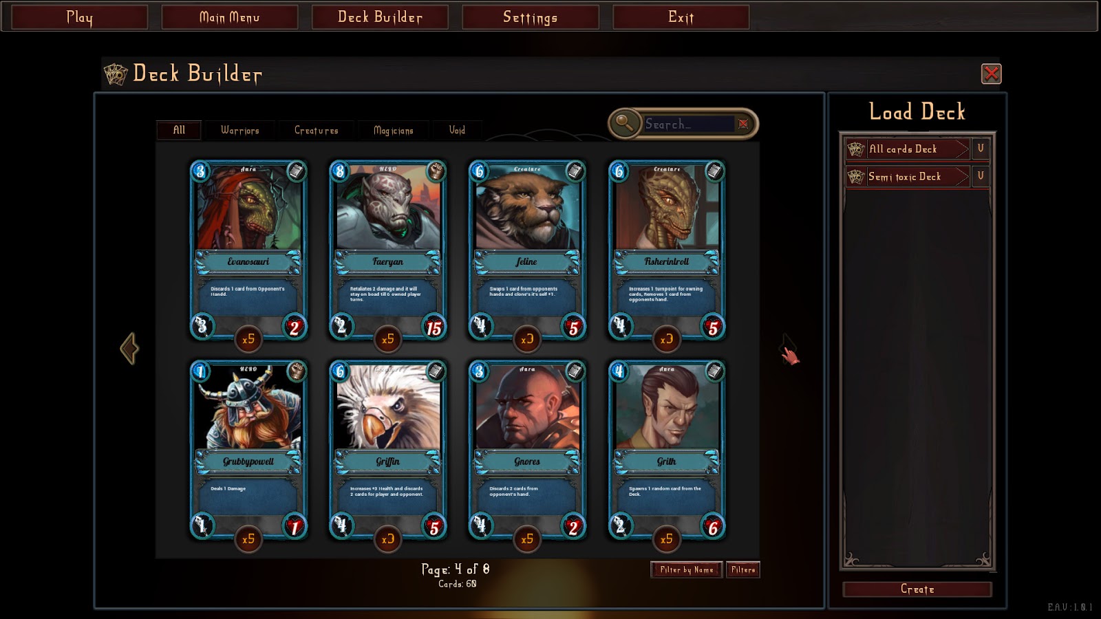 New Games ARTHA EPIC CARD BATTLE GAME (PC) PvP Epic Card Battle