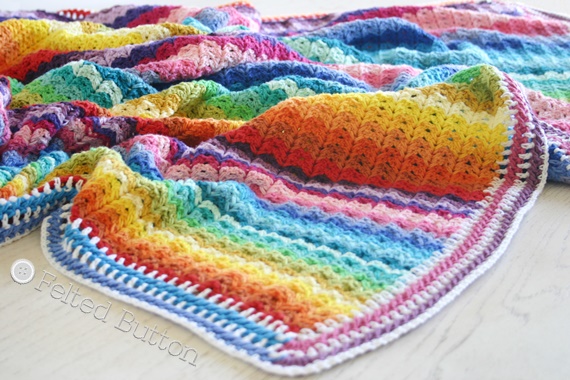 Illuminations Blanket Crochet Pattern by Susan Carlson of Felted Button