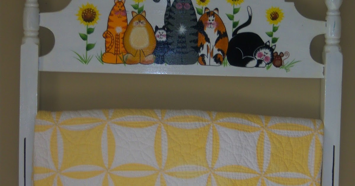 ScrapnSew Granny Repurposed Headboard Quilt Rack