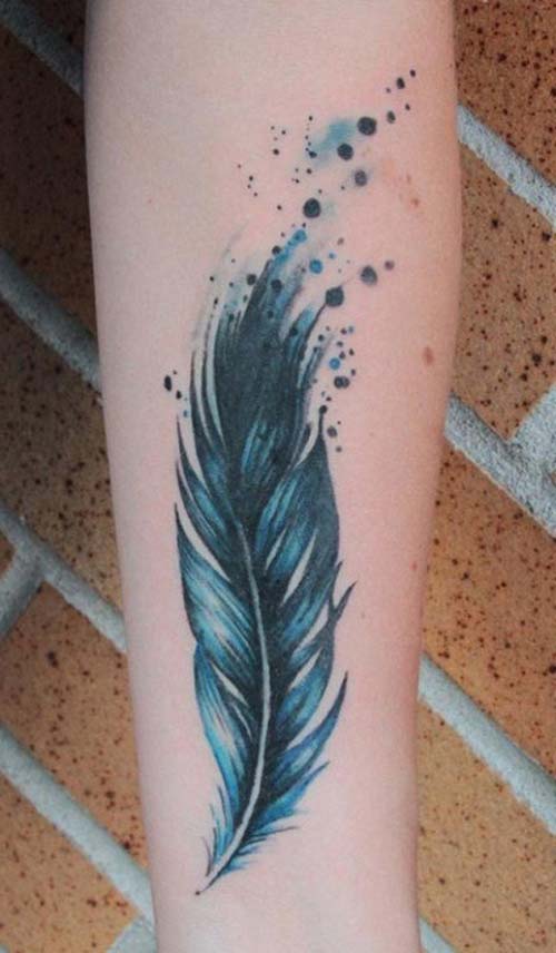 blue feather tattoo mavi tüy dövmesi blue feather tattoo mavi tüy dövmesi