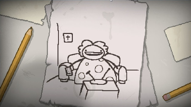 the first ugly cutscene showing Isaac's mom before she turns crazy.