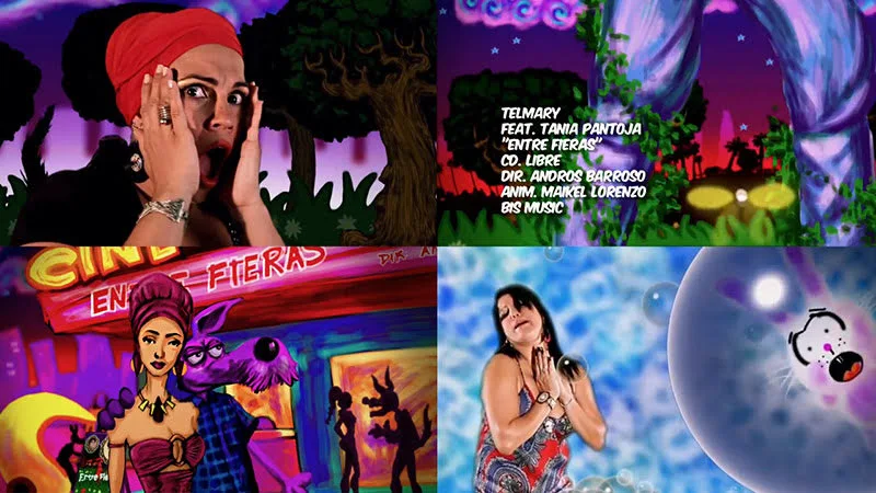 Telmary & Tania Pantoja - ¨Entre fieras¨ - Videoclip / Dibujo Animado - Director: Andros Barroso. Portal Del Vídeo Clip Cubano