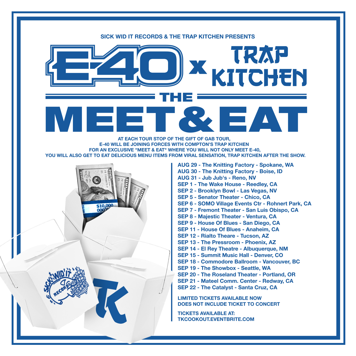 Trap Kitchen Cookout Tour x E40 & Trap Kitchen "Meet & Eat
