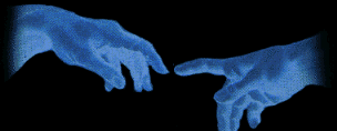 Gif com Fragmento de A Criação de Adão - Michelangelo Buonarotti. Gif animado com Fragmento de A Criação de Adão, afresco de Michelangelo Buonarotti.