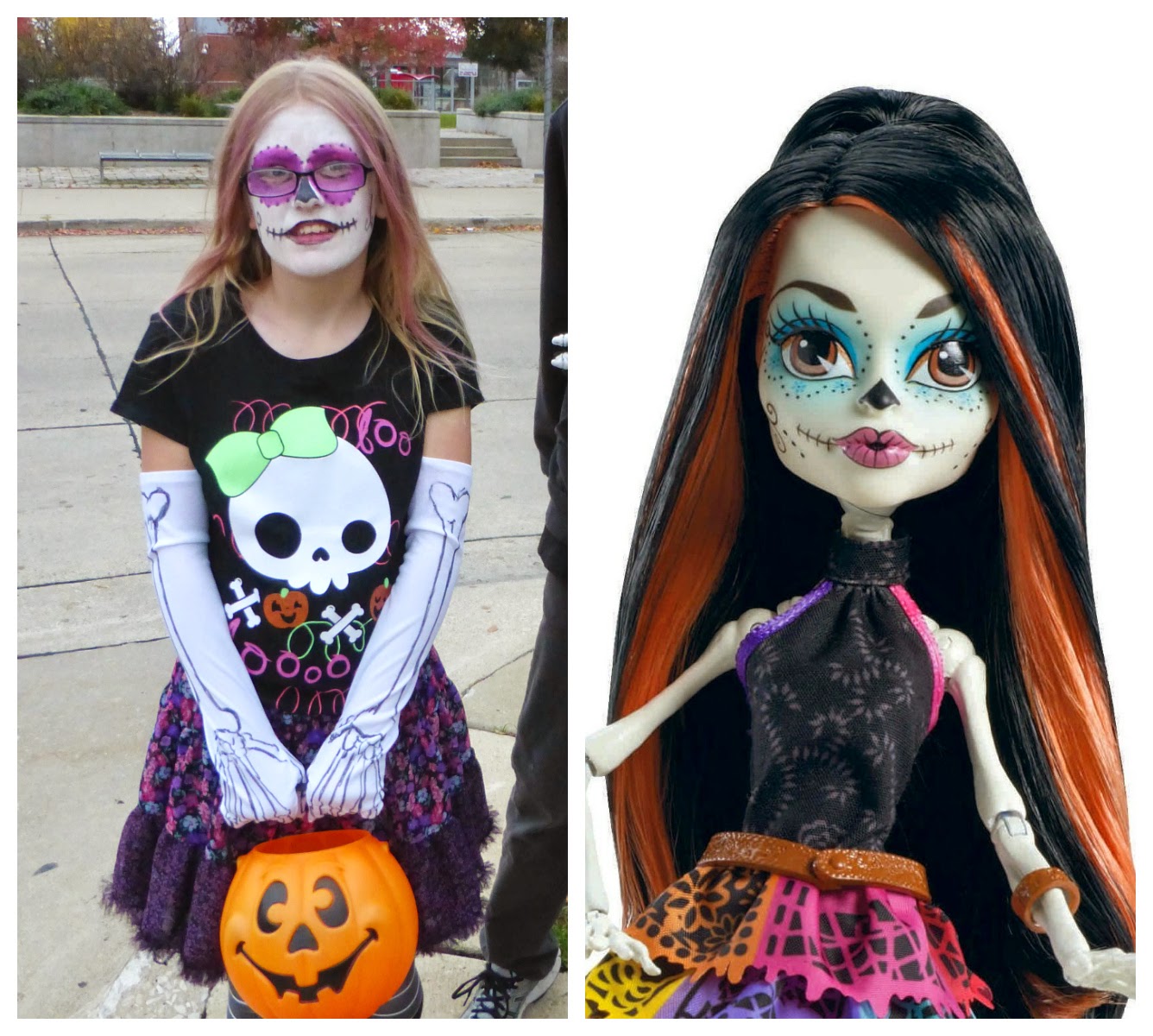 news, halloween, costumes, face paint, Skelita, Monster High