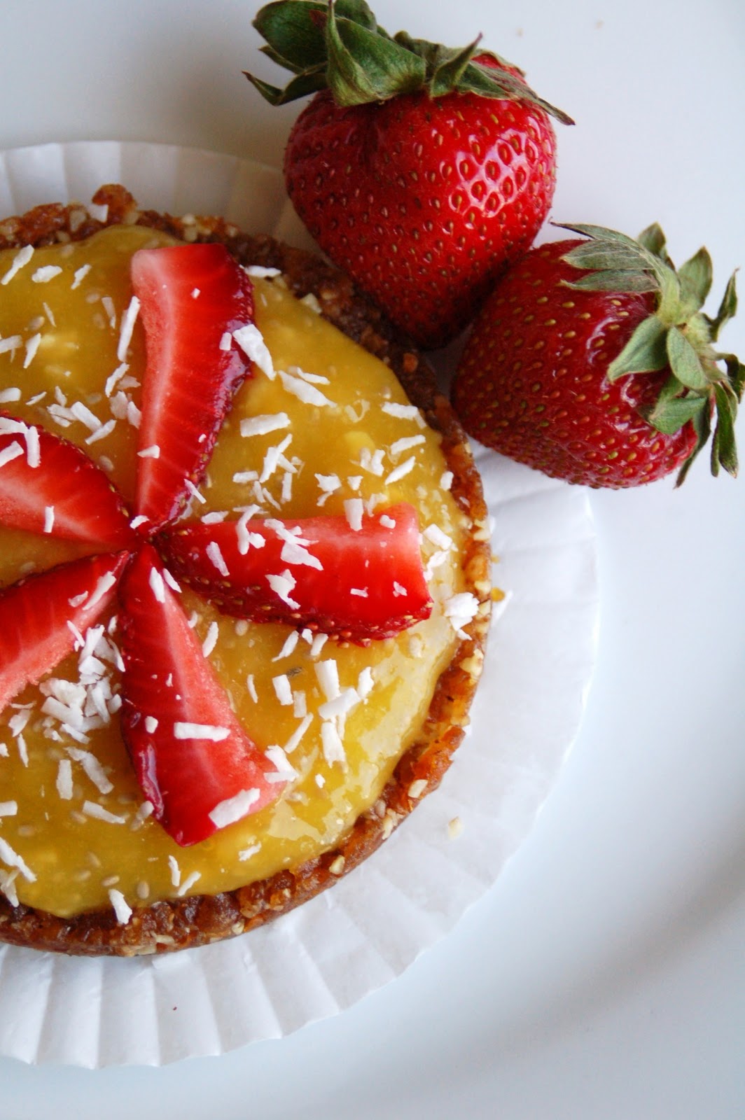 For the Love of Leaves Raw Mango Fruit Tarts (Vegan, Gluten Free)