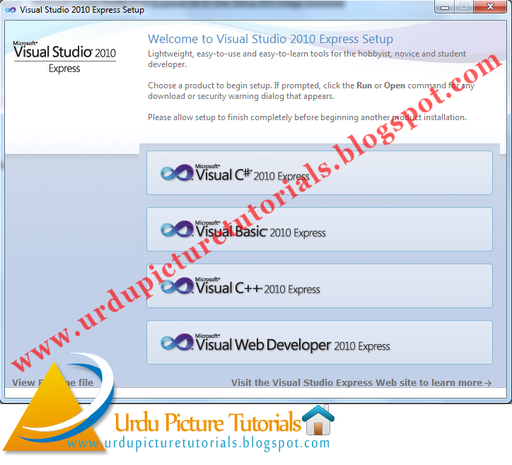 how to install visual studio 2010 express all-in-one iso