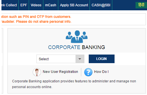 sbi saral corporate login sbi saral corporate login