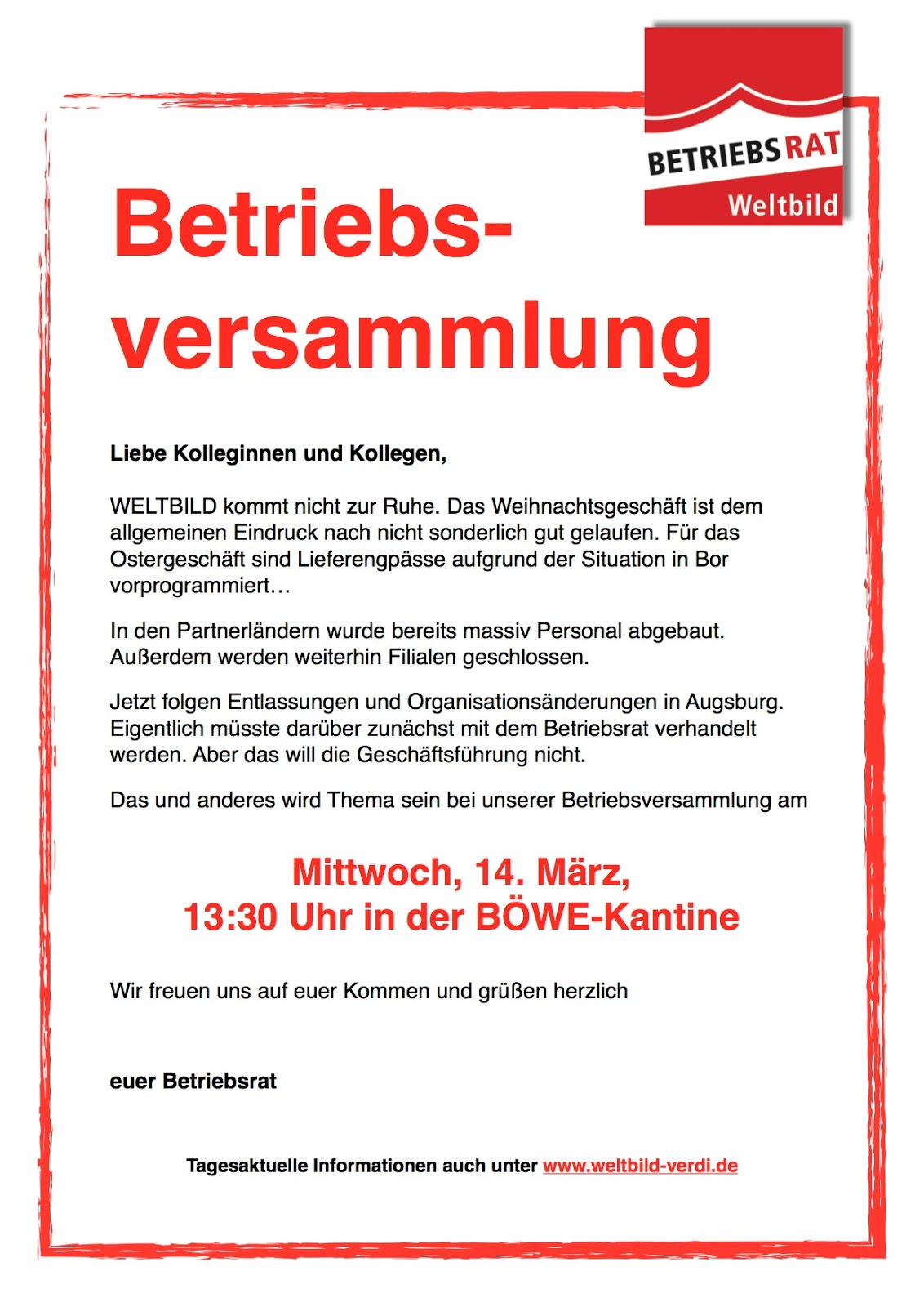 Weltbild Verdi Infoblog: März 2018