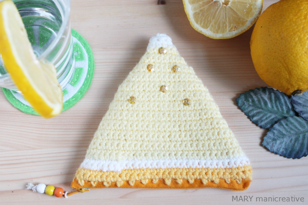 portamonete giallo limone crochet