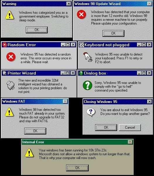 Windows Classic Error Msgs - xP-Genius