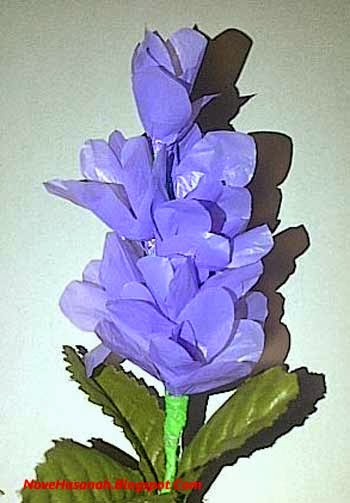  Cara  Membuat  Bunga  Lavender  dari  Kantong Plastik Bekas