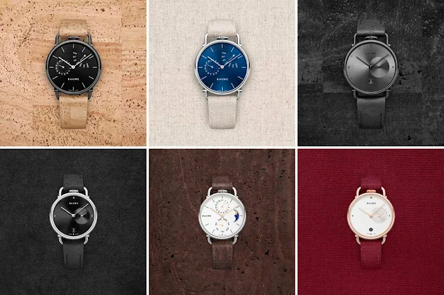 A patchwork of some new watches from Baume, new watch brand from Richemont