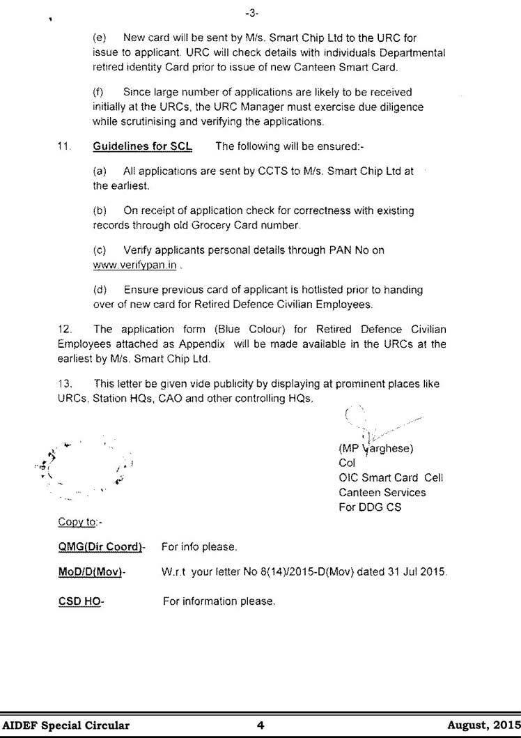 CSD Canteen facility for defence civiliansEligibility & application form