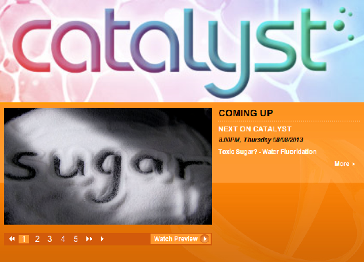 ADAVB Inc. Blog: Catalyst looks at Sugar and Water Fluoridation