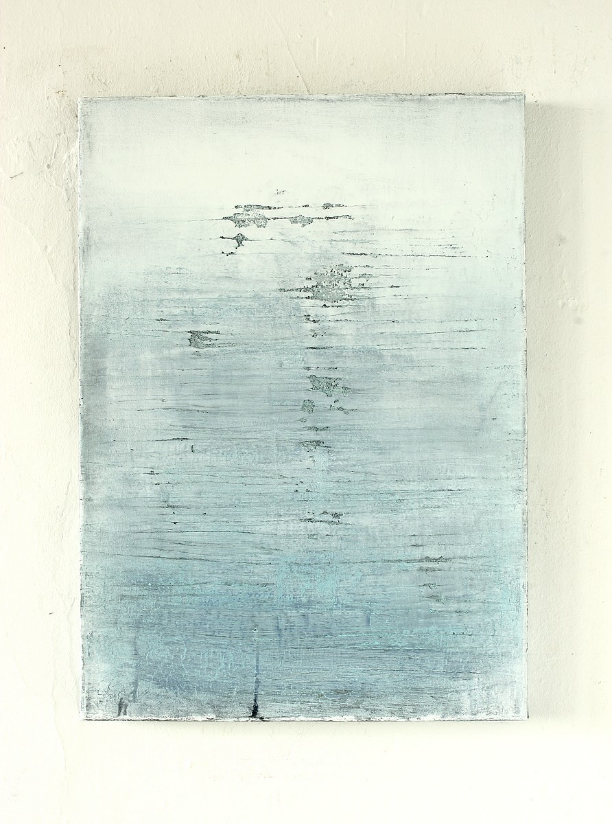 Christian Hetzel Blue Grey Painting Abstrakte Malerei Malerei