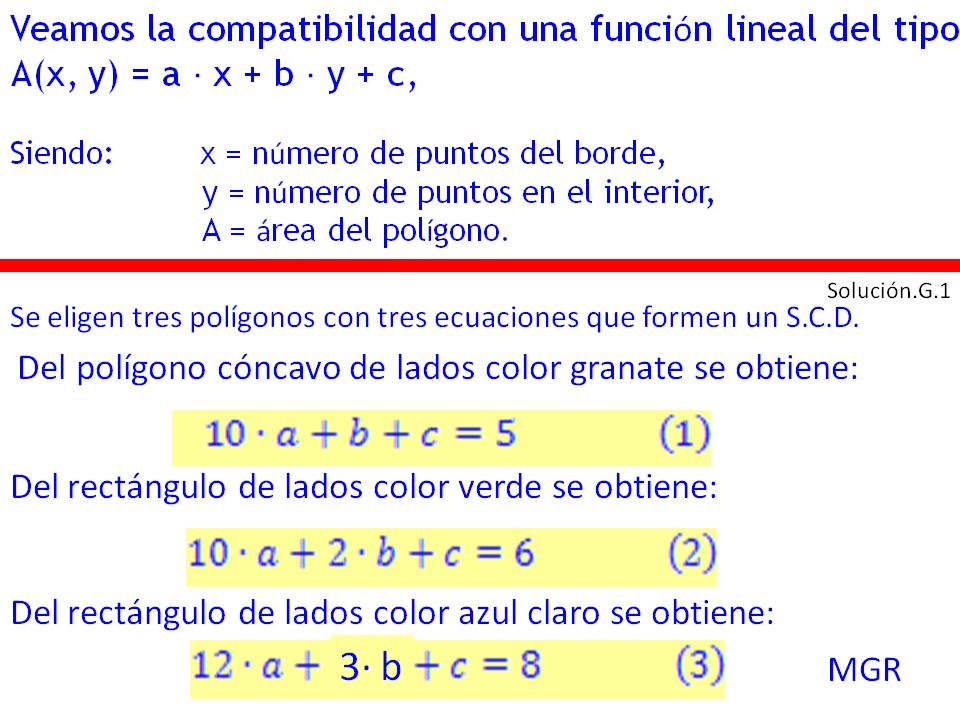 "LA CAJITA DEL SABER" Fórmula de Pick y soluciones