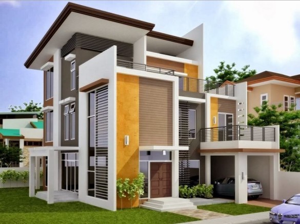 Desain Cat Warna Abu Abu Pada Rumah