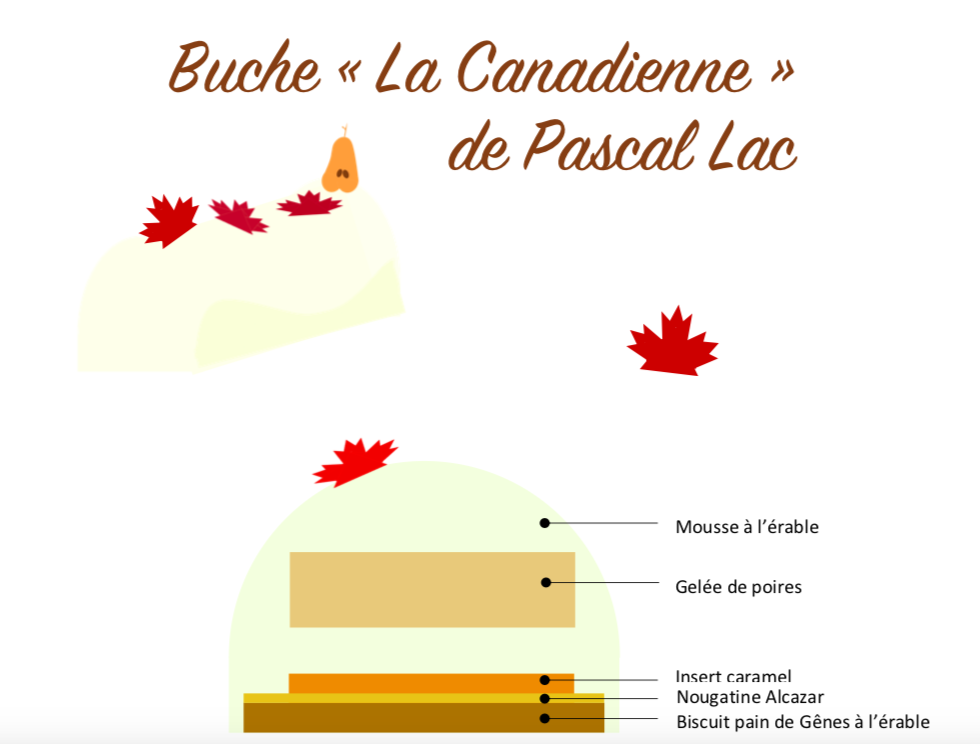 Bûche La Canadienne de Pascal LAC