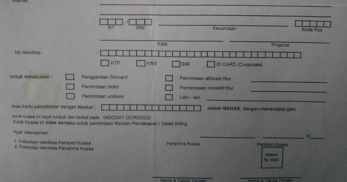 Mengurus Karu Sim Indosat pakai Surat Kuasa? Novarisma Dee
