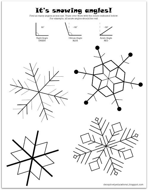 Relentlessly Fun, Deceptively Educational: It's Snowing Angles!