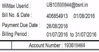 Wimax online bill Wimax online bill