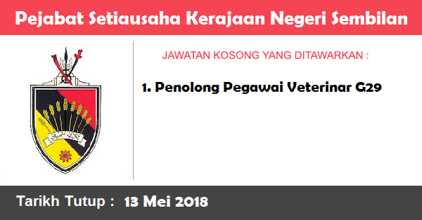 Jawatan Kosong di Pejabat Setiausaha Kerajaan Negeri Sembilan Jawatan Kosong di Pejabat Setiausaha Kerajaan Negeri Sembilan
