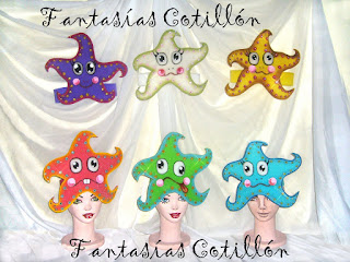 Gorro o Sombrero en goma espuma de estrella de mar