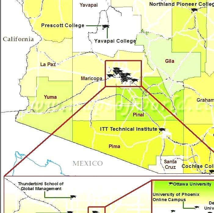 List Of Colleges And Universities In Arizona Community College Arizona