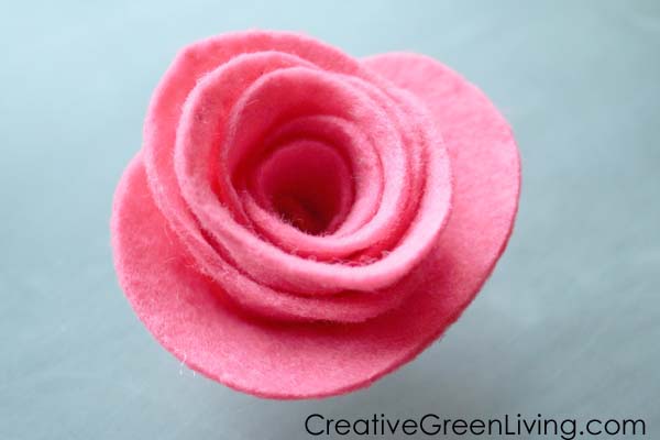 how to make a felt rose