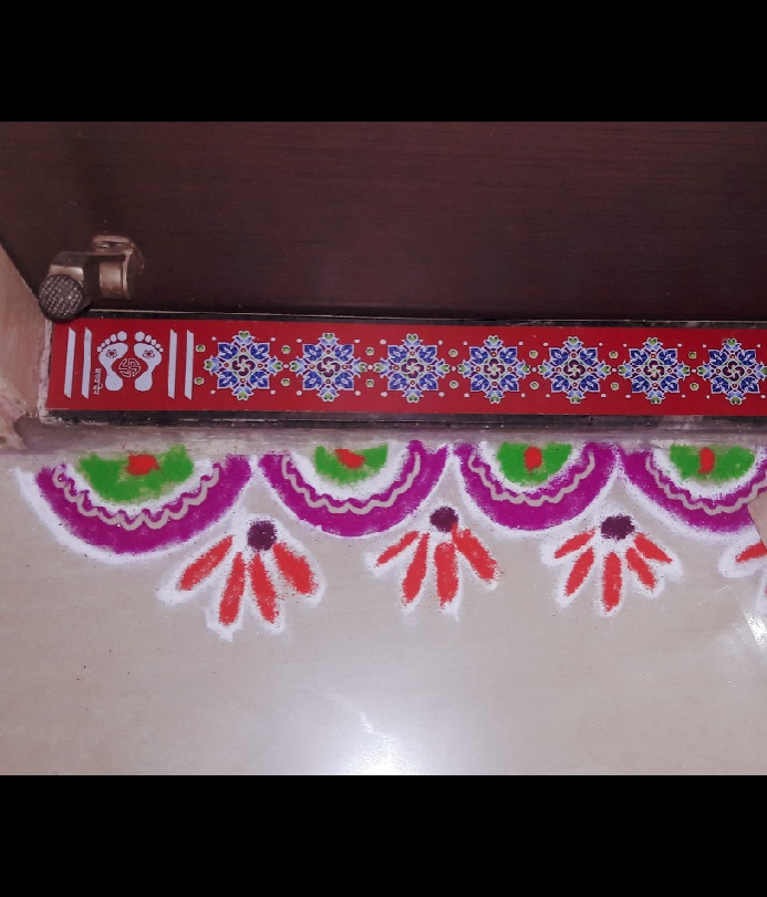 Simple and Easy Rangoli Simple Rangoli Designs For Door