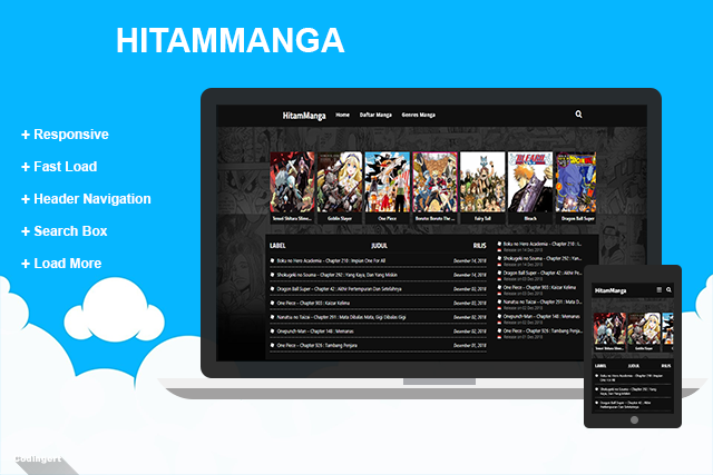 HitamManga - Template Manga Blogger