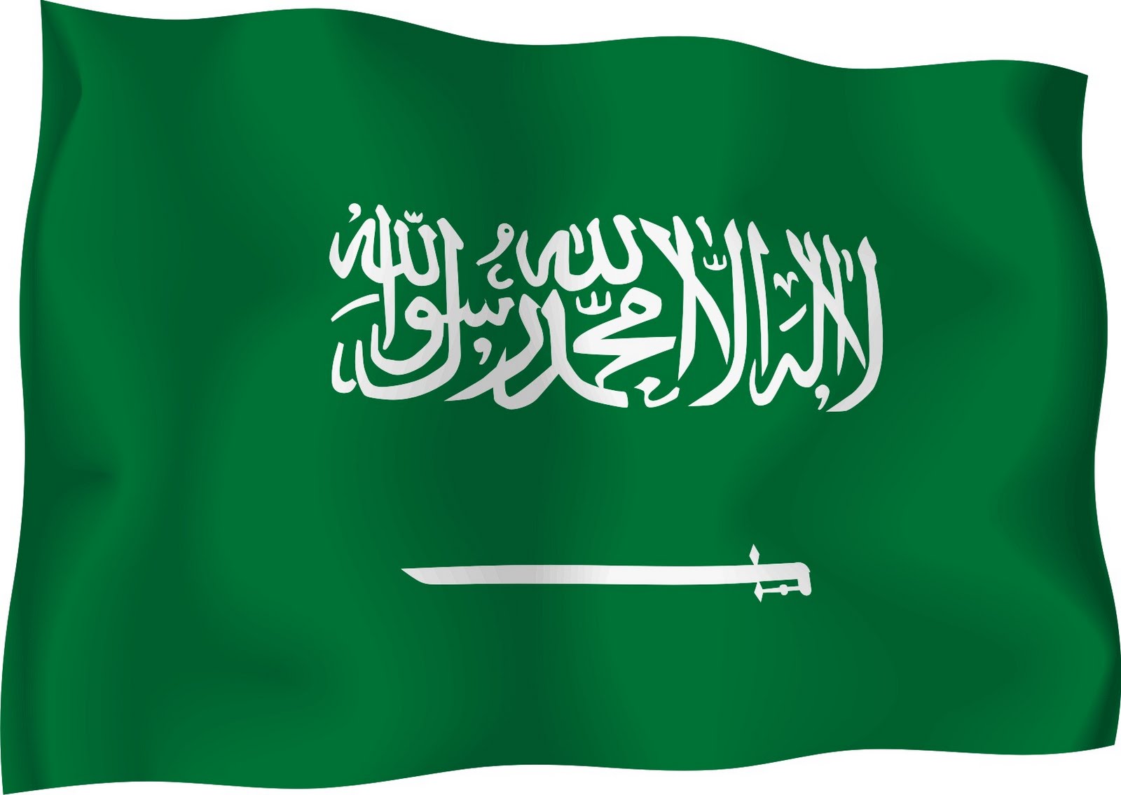 العلم السعودي كرتون