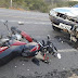 Colisão envolvendo moto e carro, em Miguel Calmon